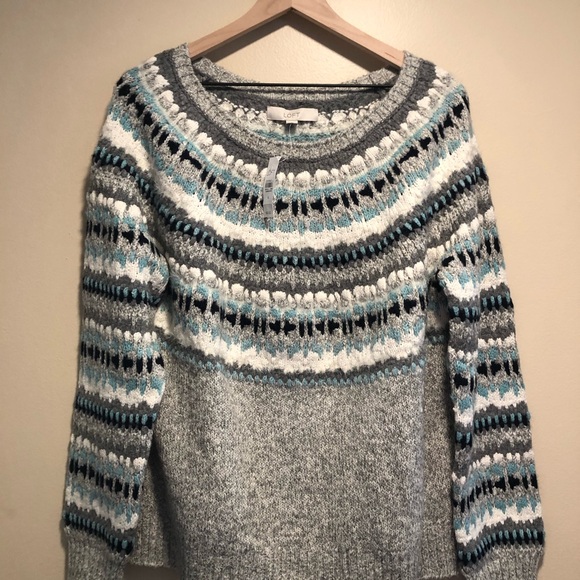 LOFT Fair Isle Sweater size XL - Picture 2 of 4